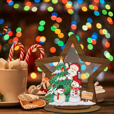 Diamond Painting Wood Ornament