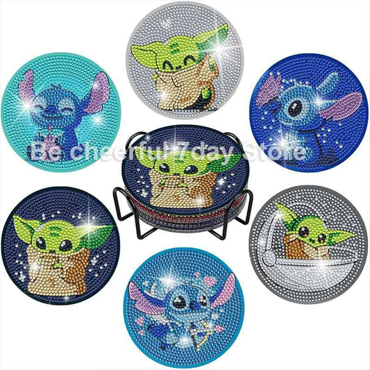 Disney 6-pack - Diamond Painting Coasters