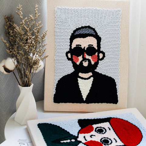 Man In Black - Punch Needle Kit