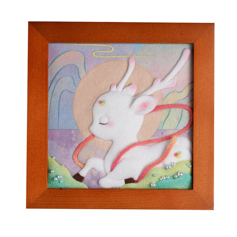 Enchanted Deer  - DIY Felt Painting Kit