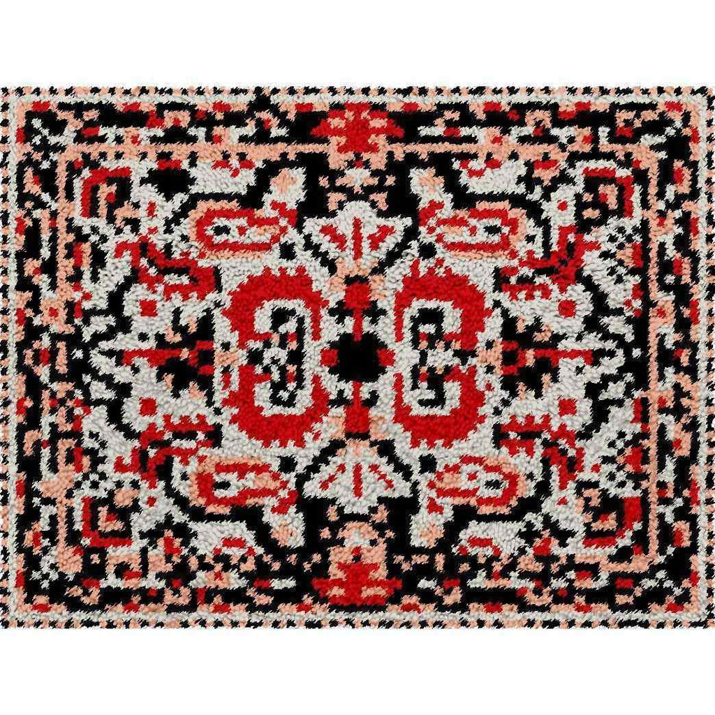 Medieval Pattern Rug - (16x20in - 40x50cm) - DIY Latch Hook Kit