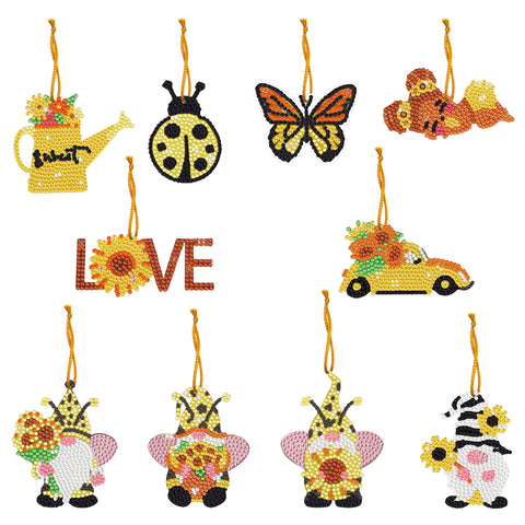 Yellow Ornaments (10 pack) - Diamond Painting Accessories
