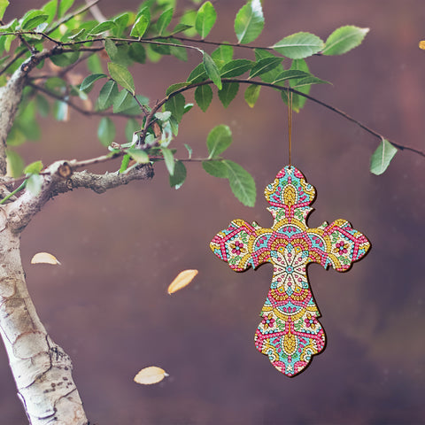 Cross Wooden Board - Diamond Painting Accessories