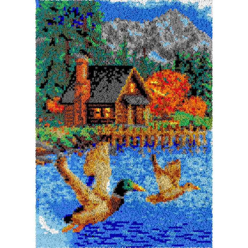 River Life - (23x33in - 60x85cm) - DIY Latch Hook Kit