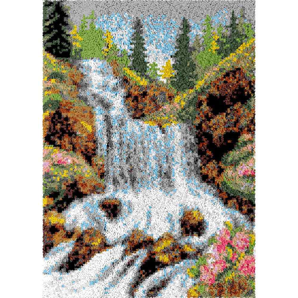 Pretty Falls - (23x33in - 60x85cm) - DIY Latch Hook Kit