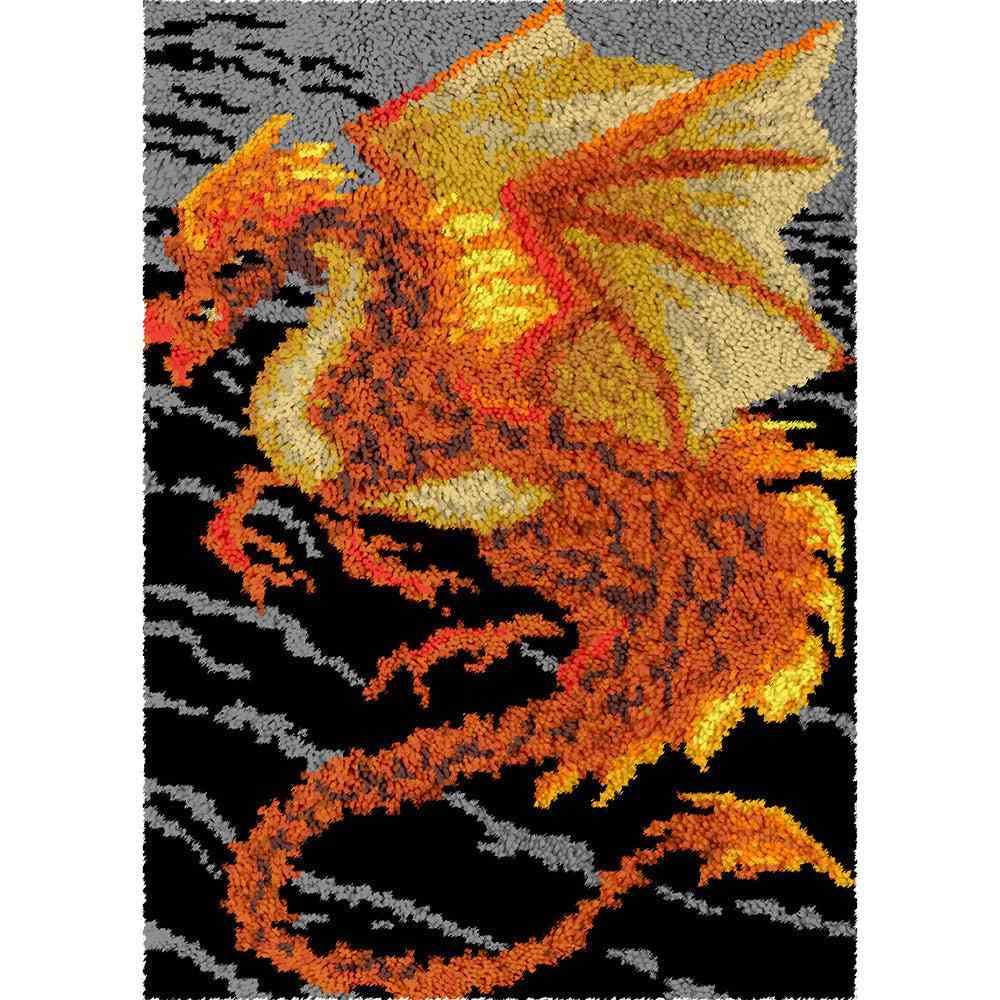 Dragon - (23x33in - 60x85cm) - DIY Latch Hook Kit