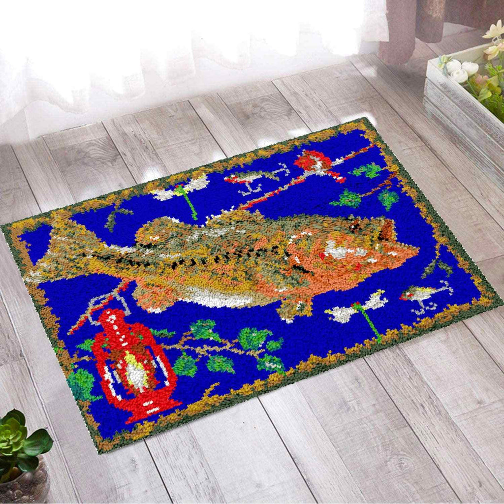 Fish - (33x23in - 85x60cm) - DIY Latch Hook Kit