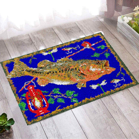 Fish - (33x23in - 85x60cm) - DIY Latch Hook Kit