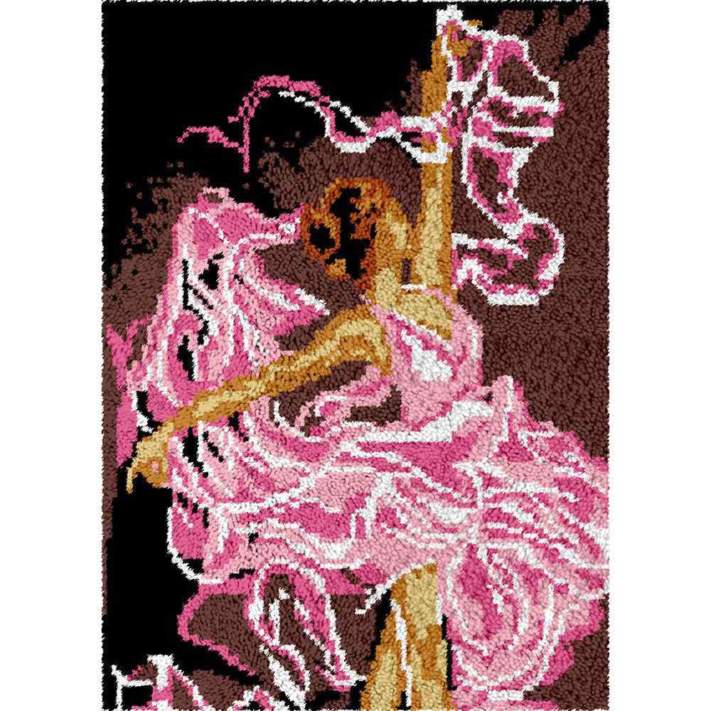 Pink Princess - (23x33in - 60x85cm) - DIY Latch Hook Kit