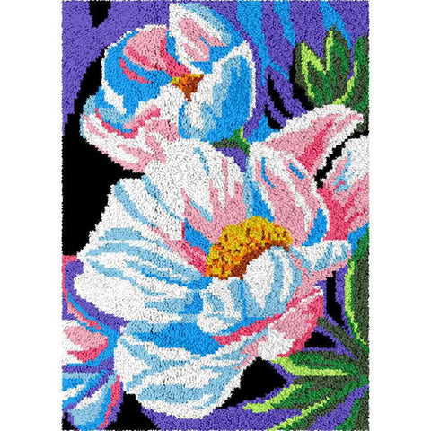 Ethereal Flower - (23x33in - 60x85cm) - DIY Latch Hook Kit