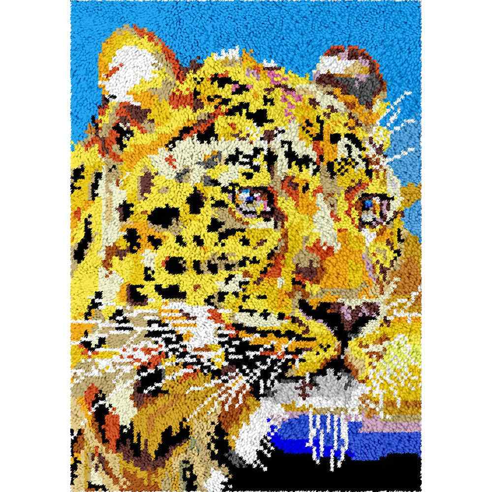 Cheetah - (23x33in - 60x85cm) - DIY Latch Hook Kit