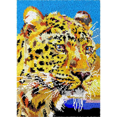 Cheetah - (23x33in - 60x85cm) - DIY Latch Hook Kit