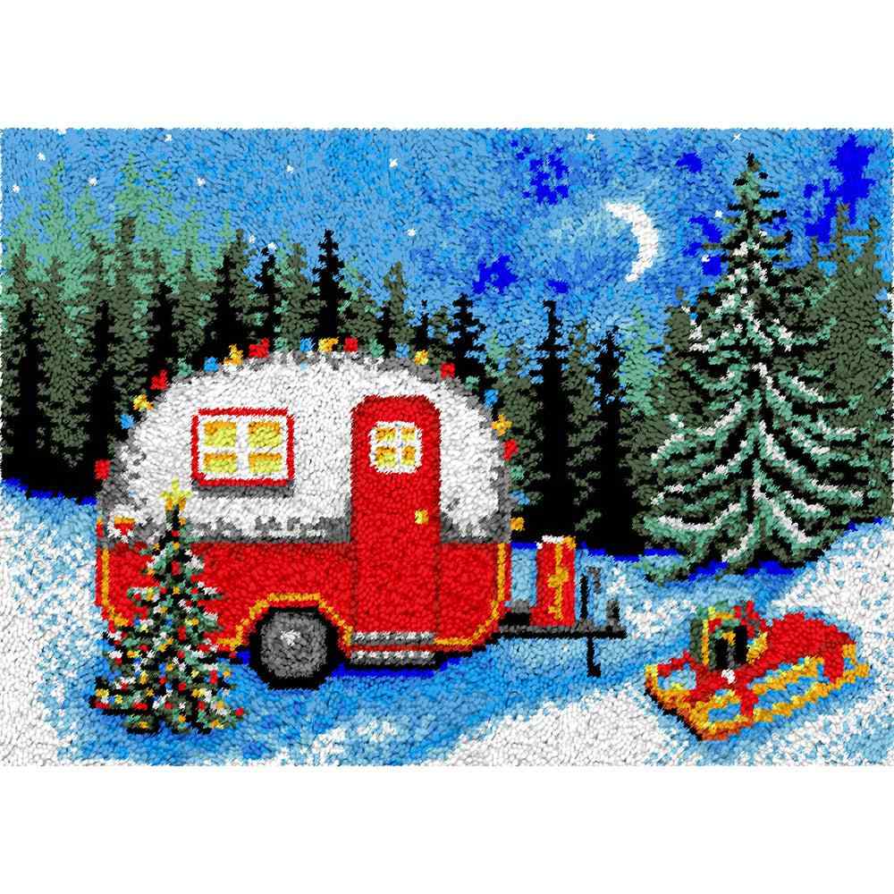 Holidays on Trip - (33x23in - 85x60cm) - DIY Latch Hook Kit