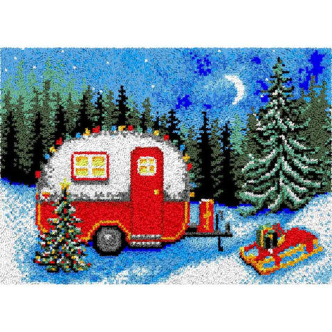 Holidays on Trip - (33x23in - 85x60cm) - DIY Latch Hook Kit