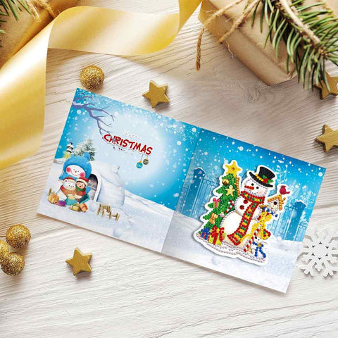 Diamond Painting Christmas Cards [8 Pack]