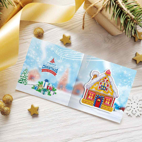Diamond Painting Christmas Cards [8 Pack]