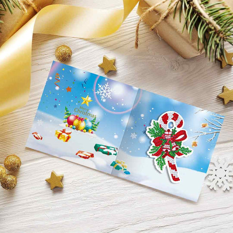 Diamond Painting Christmas Cards [8 Pack]