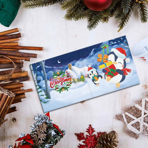 Diamond Painting Christmas Cards [8 Pack]