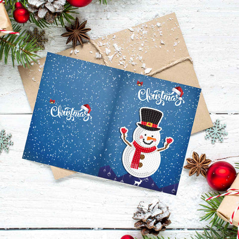 Diamond Painting Christmas Cards [8 Pack]