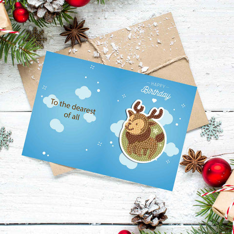 Diamond Painting Christmas Cards [8 Pack]