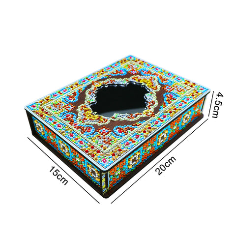Wood Box Organizer with Mirror - Diamond Painting Accessories