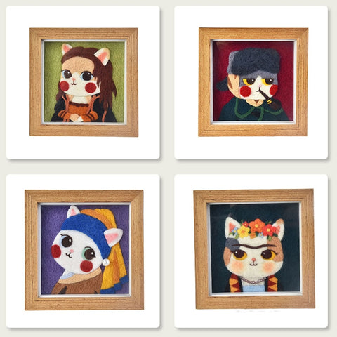 Frida Cat - DIY Felt Painting Kit