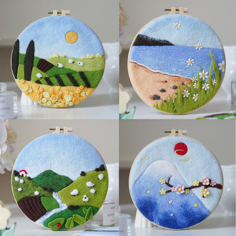 Grassland - DIY Felt Painting Kit