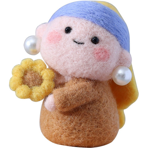 Girl Pearl Earring - DIY Felt Painting Kit