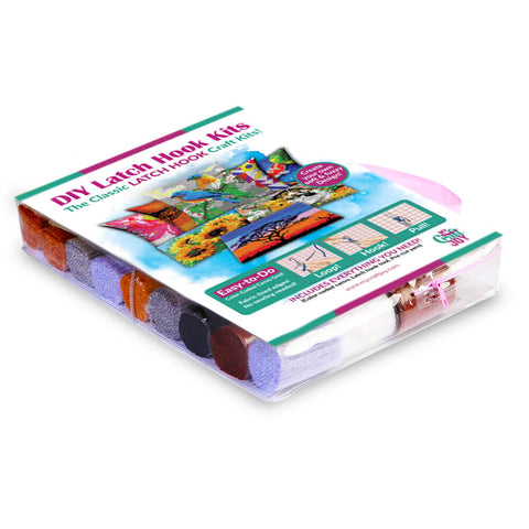 Buddies Pillowcase - (17x17in - 43x43cm) - DIY Latch Hook Kit