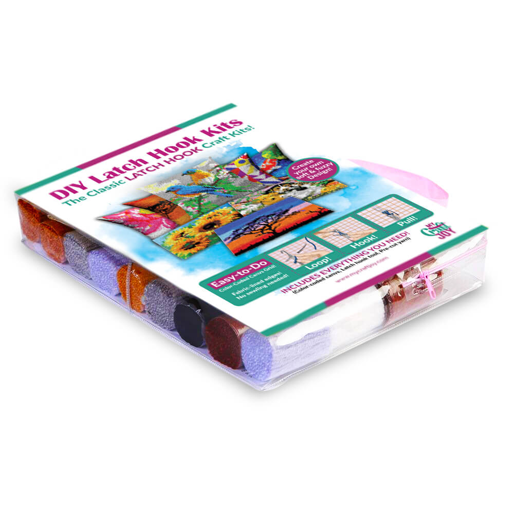 Floral Collection - (33x23in - 85x60cm) - DIY Latch Hook Kit