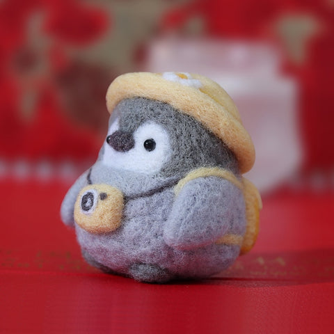 Yellow Hat Penguin - DIY Felt Painting Kit