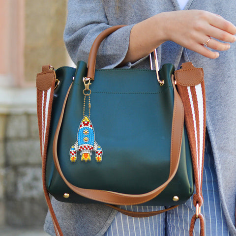 Astronaut and Rocket Keychain (5 pack) - Diamond Painting Accessories