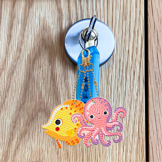 Sea Animals Keychain (5 pack) - Diamond Painting Accessories