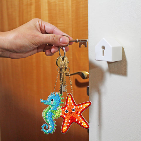 Sea Animals Keychain (5 pack) - Diamond Painting Accessories