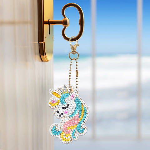 Unicorn Keychain (8 pack) - Diamond Painting Accessories
