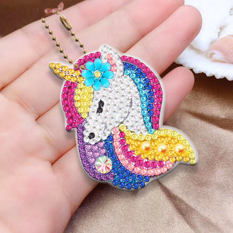 Unicorn Keychain (8 pack) - Diamond Painting Accessories