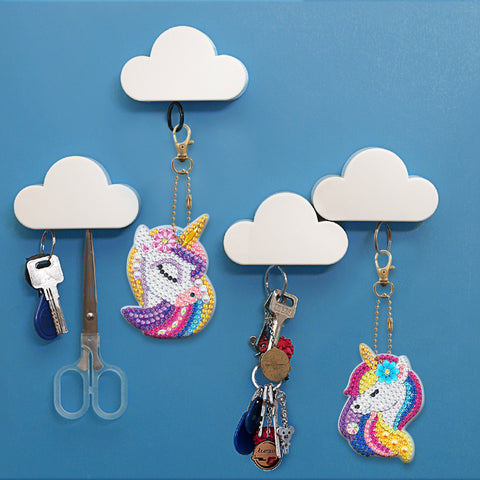 Unicorn Keychain (8 pack) - Diamond Painting Accessories