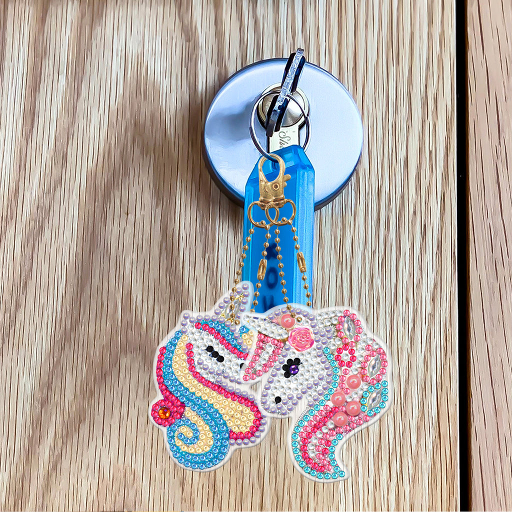 Unicorn Keychain (6 pack) - Diamond Painting Accessories