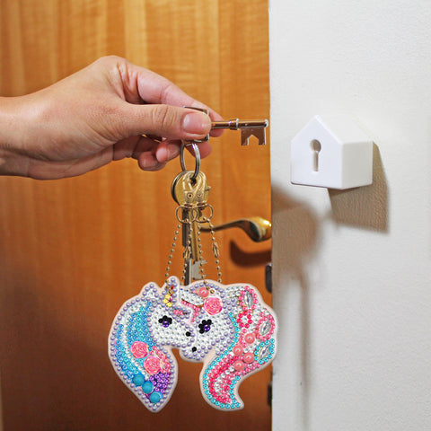 Unicorn Keychain (6 pack) - Diamond Painting Accessories