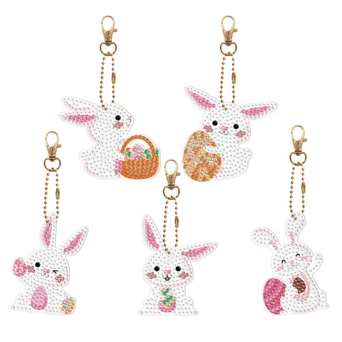 Easter Rabbit Keychain (5 pack) - Diamond Painting Accessories