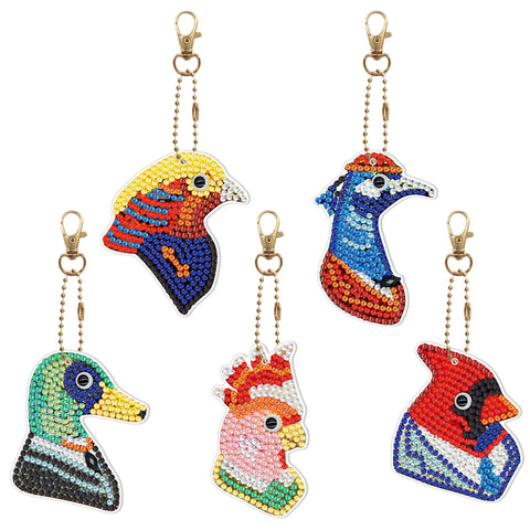 Bird Keychain (6 pack) - Diamond Painting Accessories