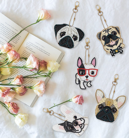 Dog Keychain (5 pack) - Diamond Painting Accessories