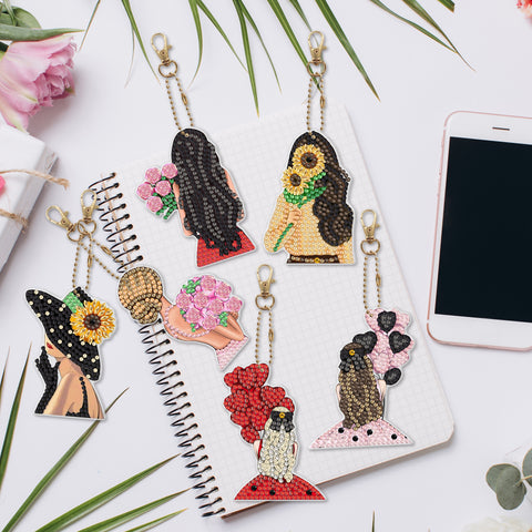 Women Keychain (6 pack) - Diamond Painting Accessories