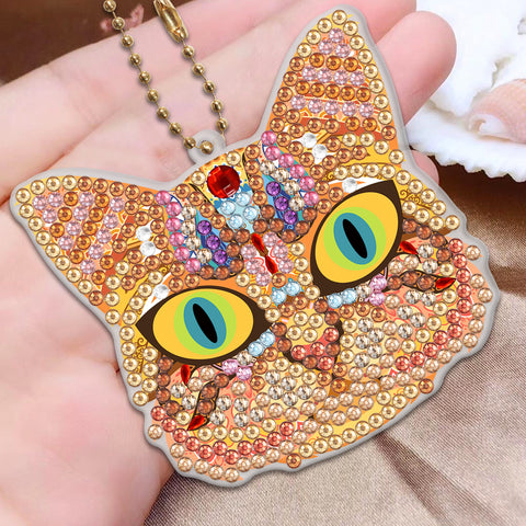 Cat Keychain (5 pack) - Diamond Painting Accessories