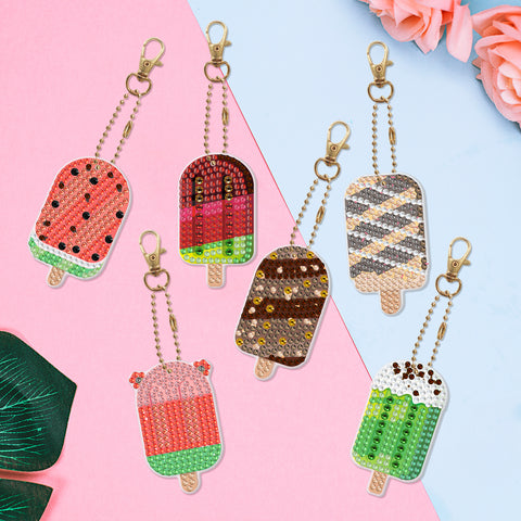 Popsicle Keychain (6 pack) - Diamond Painting Accessories
