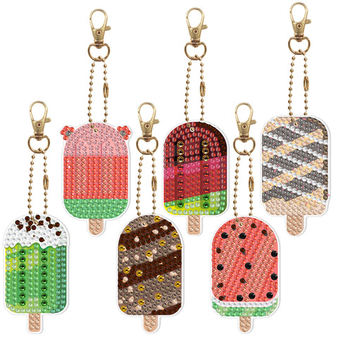 Popsicle Keychain (6 pack) - Diamond Painting Accessories