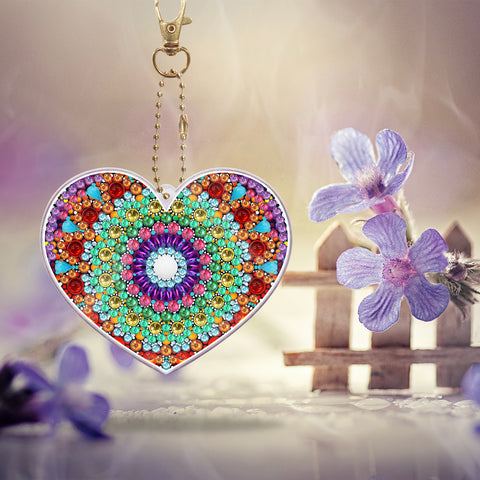 Heart Maze Keychain Ornaments (2 pack) - Diamond Painting Accessories