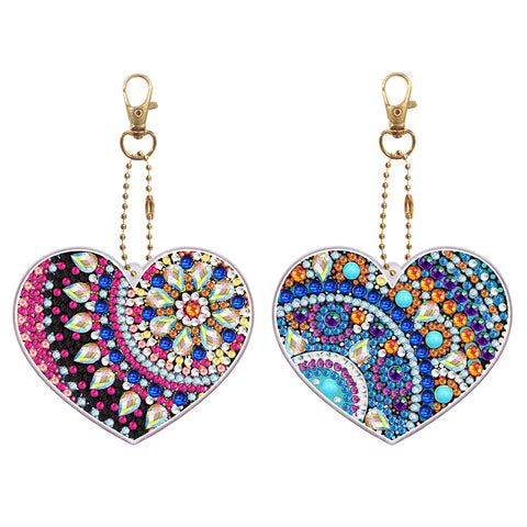Heart Maze Keychain Ornaments (2 pack) - Diamond Painting Accessories