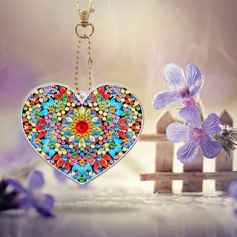 Heart Maze Keychain Ornaments (2 pack) - Diamond Painting Accessories