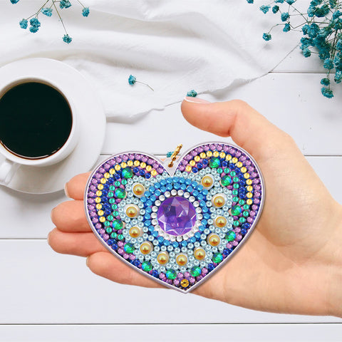 Heart Maze Keychain Ornaments (2 pack) - Diamond Painting Accessories